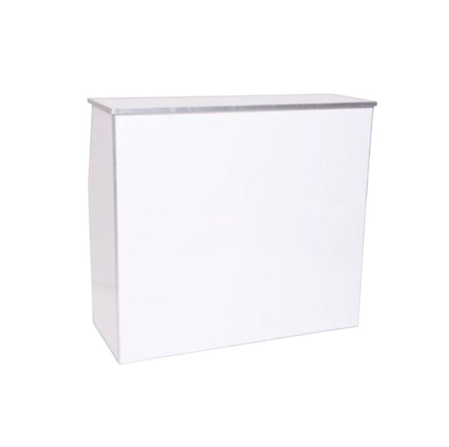 4ft Portable Bar - White