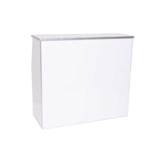 4ft Portable Bar - White