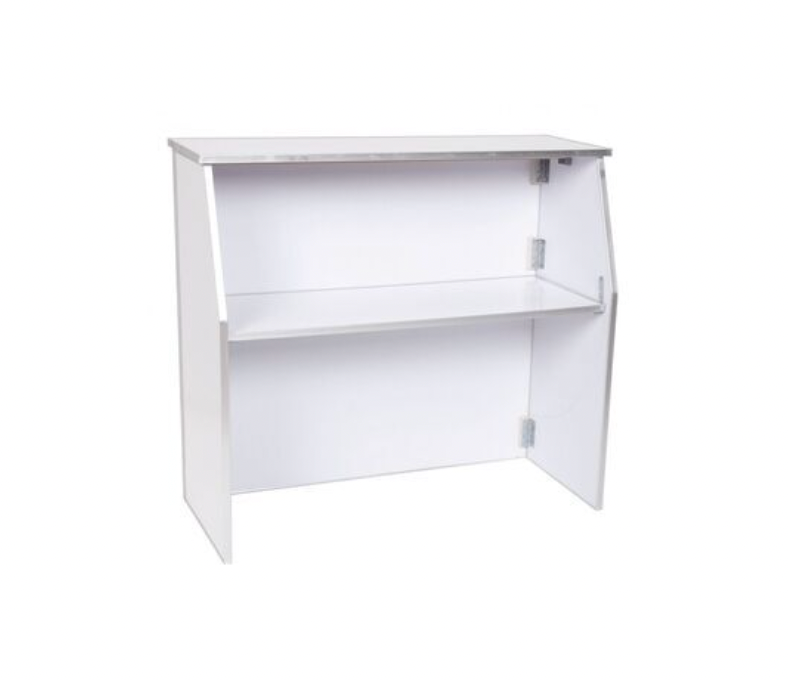 4ft Portable Bar - White