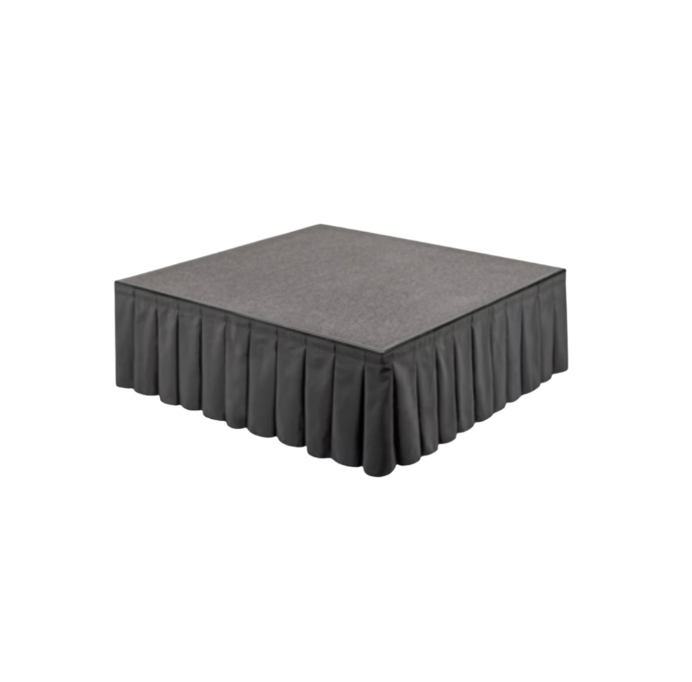Stage Skirting 24" Height - Black (Per 8 Linear Foot)