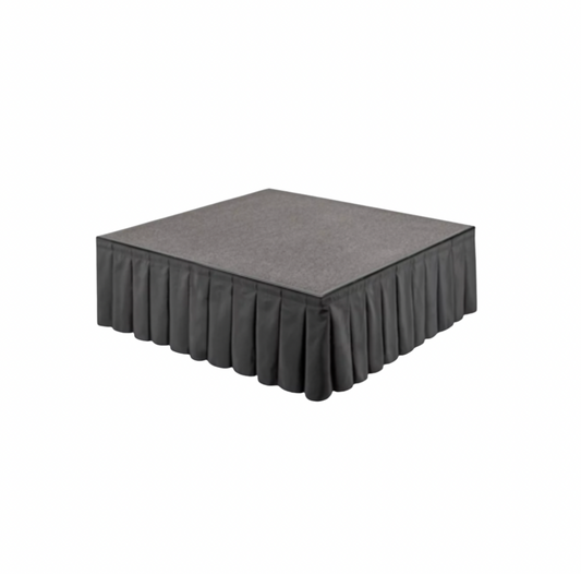Stage Skirting 24" Height - Black (Per 8 Linear Foot)