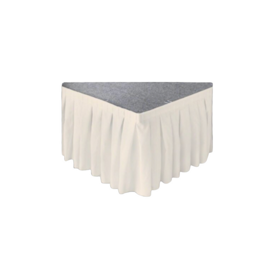 Stage Skirting 24" Height - Ivory (Per 8 Linear Foot)
