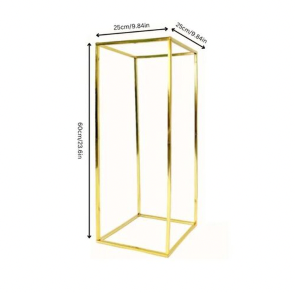 Reflective Gold Geometric Stand - Centerpiece