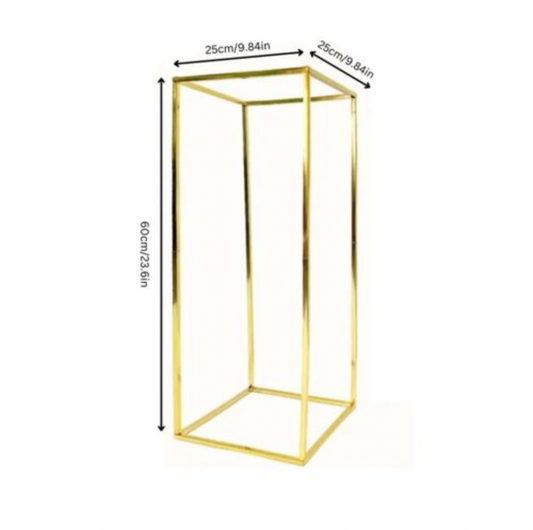 Reflective Gold Geometric Stand - Centerpiece
