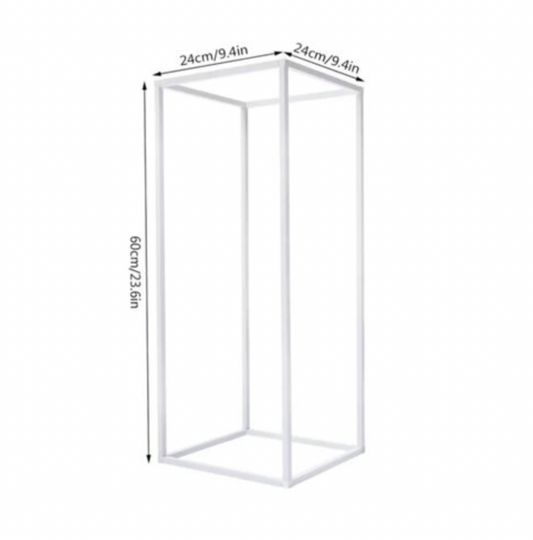 White Geometric Stand - Centerpiece