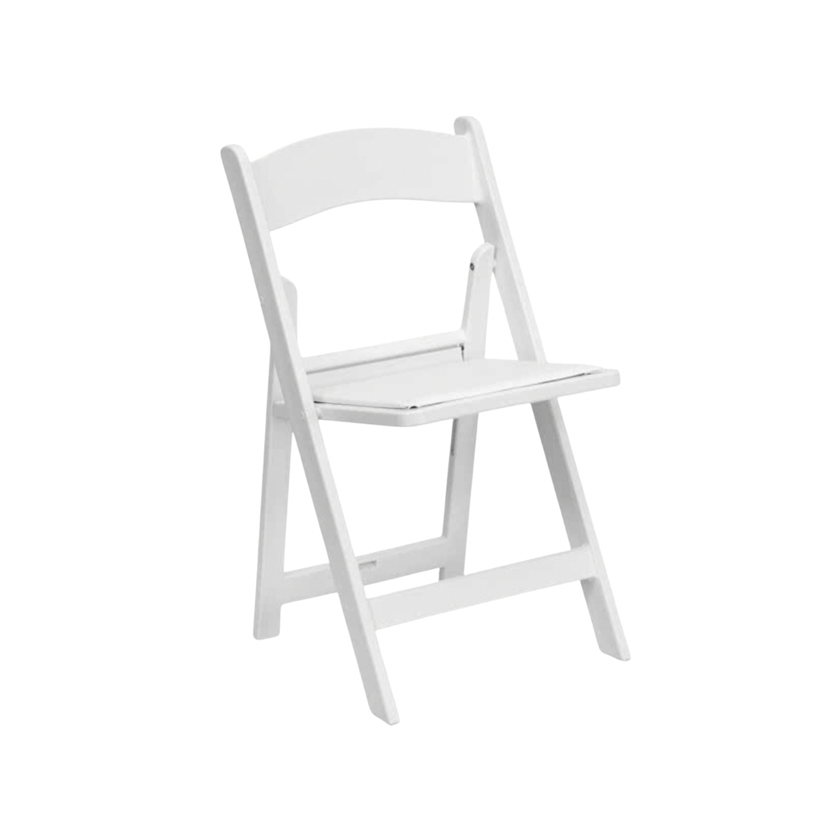 Children’s White Padded Resin Chair