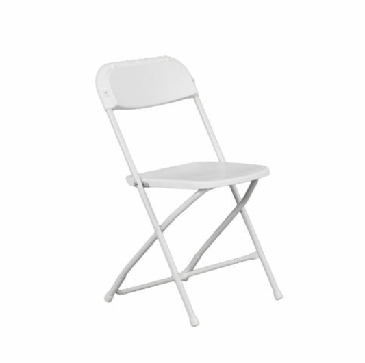 White Plastic Folding Chair