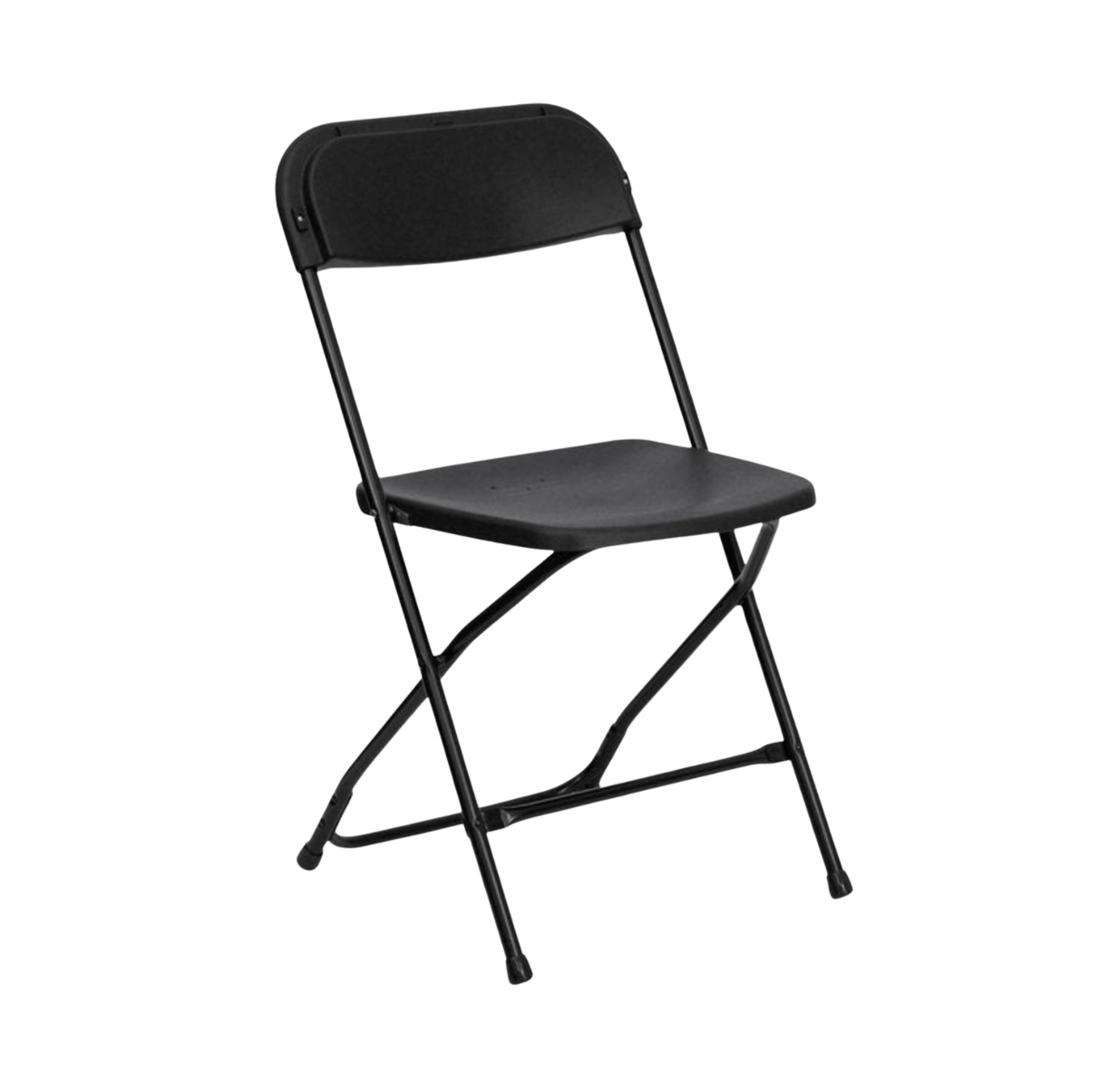Black Plastic Folding Chair