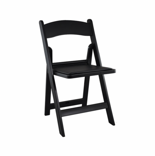 Black Padded Resin Chair