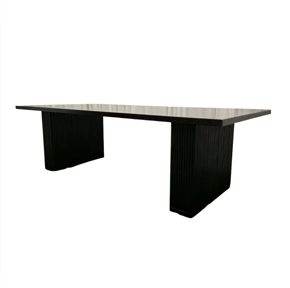 Black Ripple Dining Table
