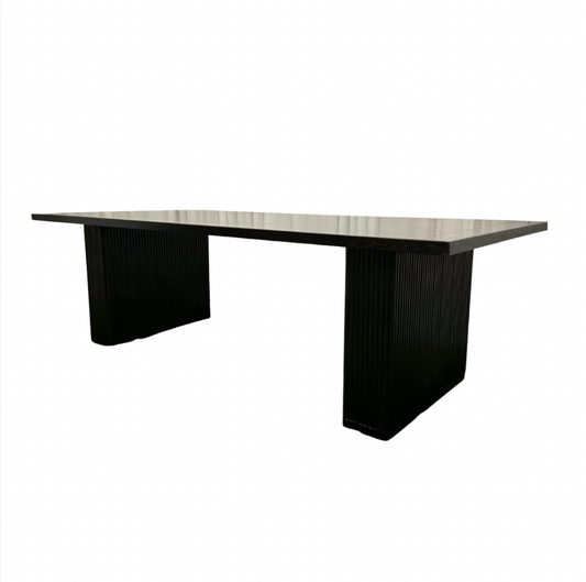 Black Ripple Dining Table