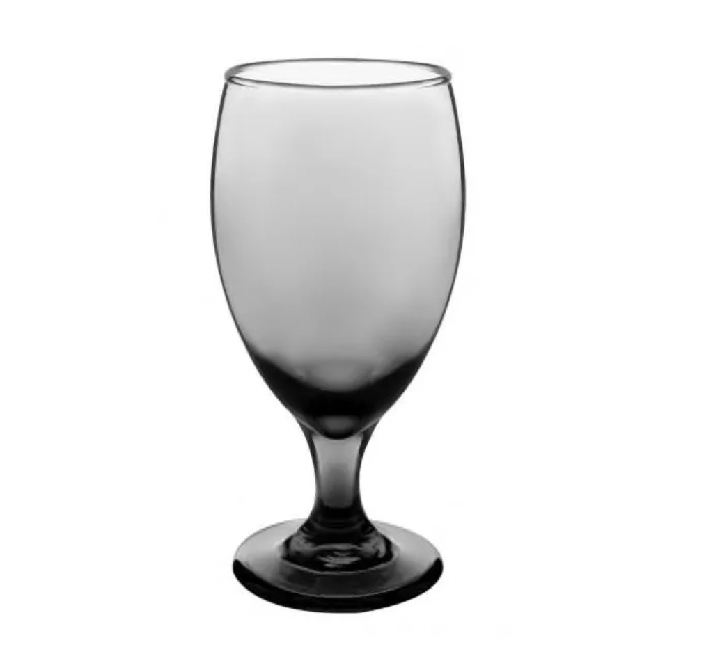 Black Smoked Water Glass