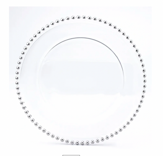 Silver Beaded Charger
