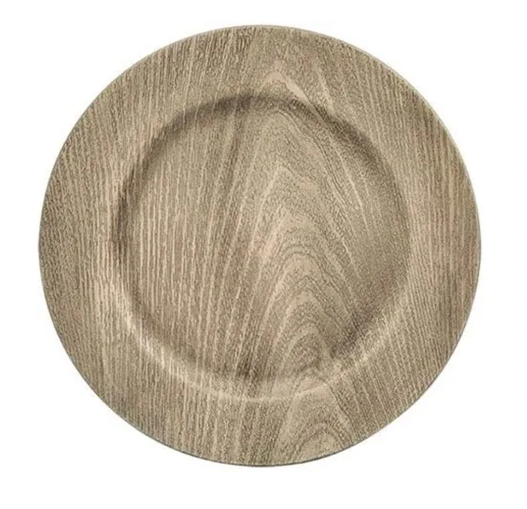 Antique Wood Charger