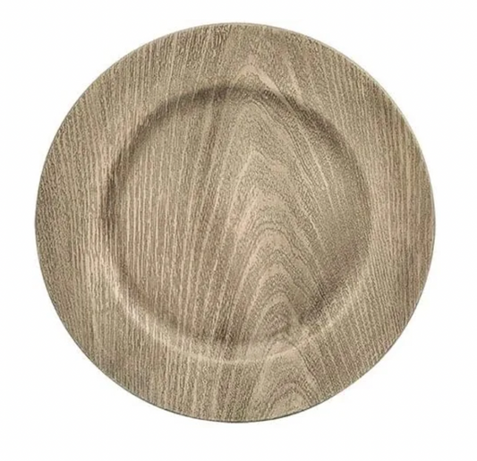 Antique Wood Charger