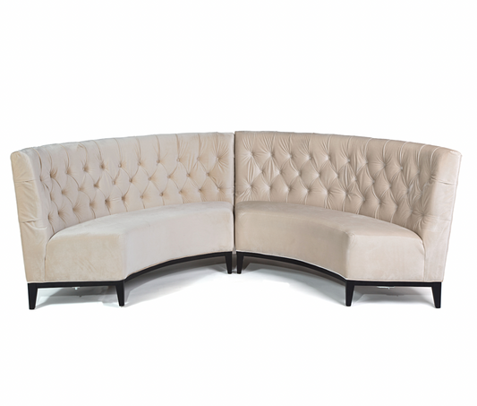 Lexington Curved Banquette Off-White