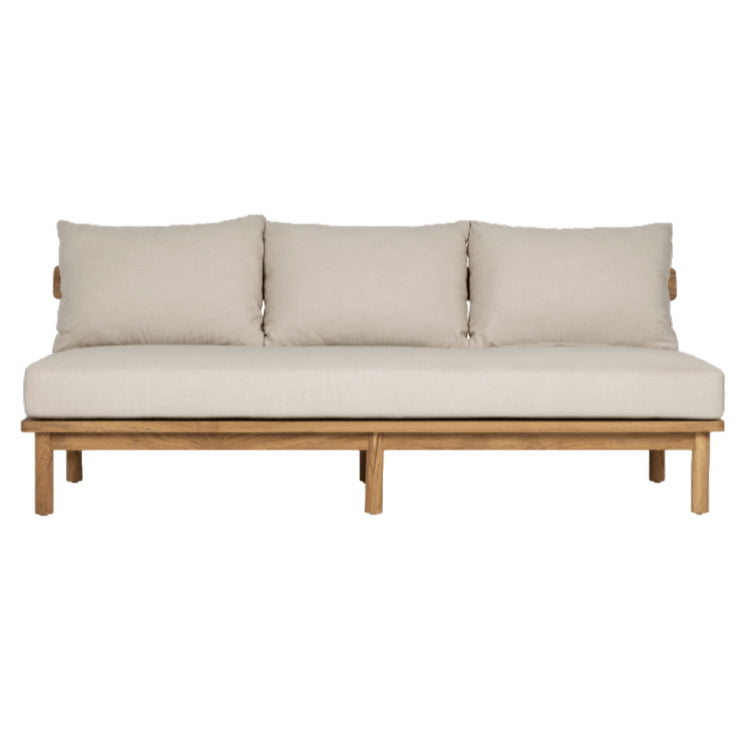 Classic Teak Sofa Oatmeal