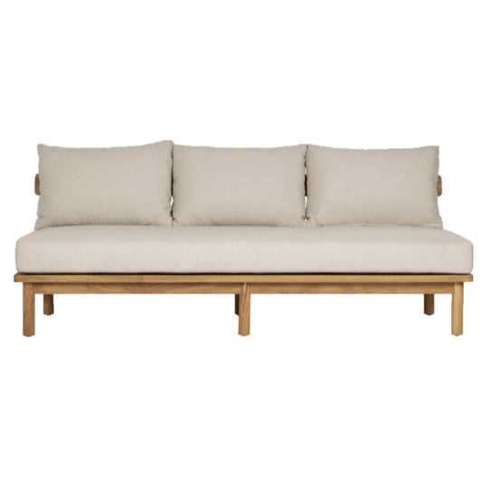 Classic Teak Sofa Oatmeal