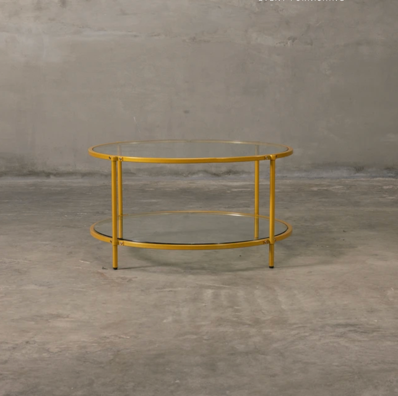 Matte Gold Coffee Table
