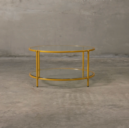 Matte Gold Coffee Table