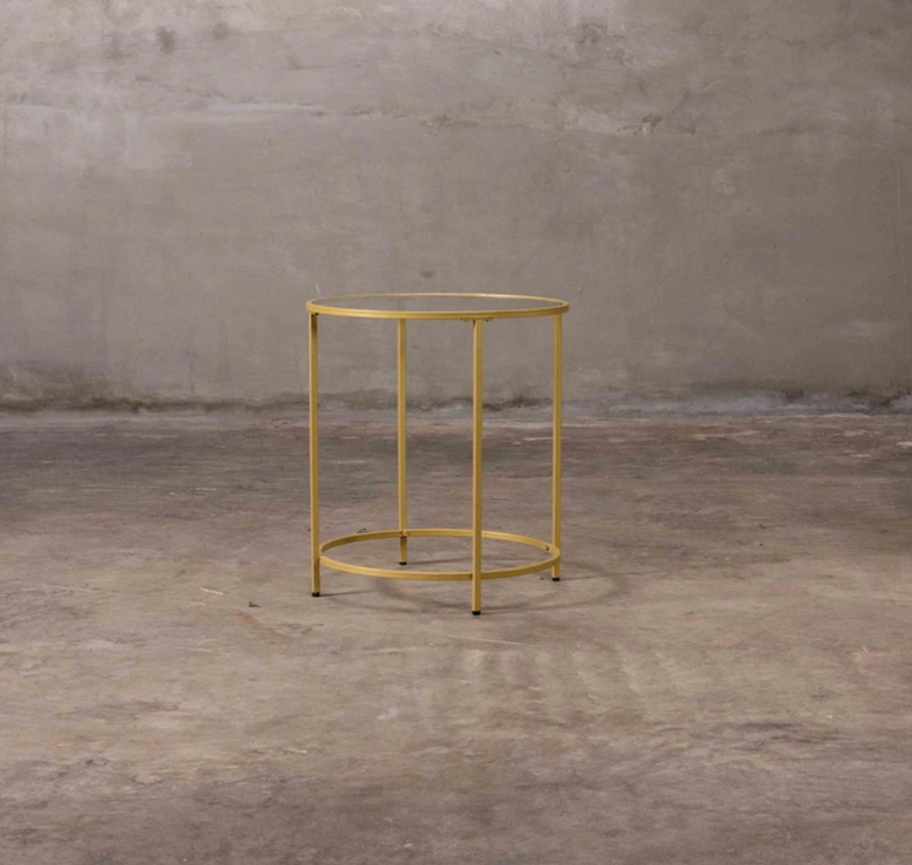 Matte Gold End Table