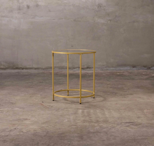 Matte Gold End Table