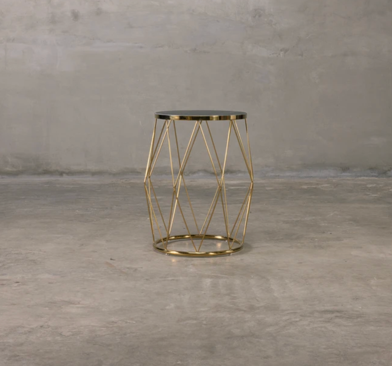 Wired Gold End Table