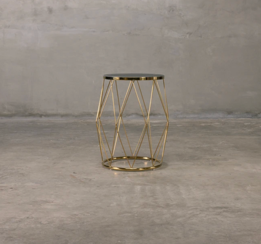 Wired Gold End Table