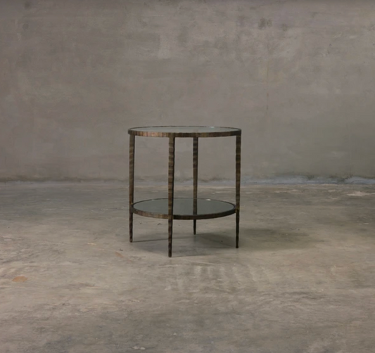 Brass End Table