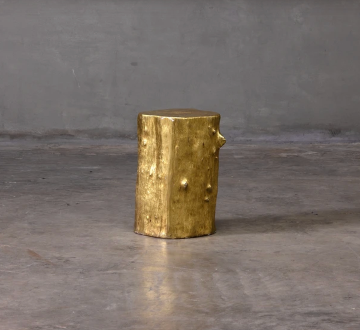 Golden Trunk End Table