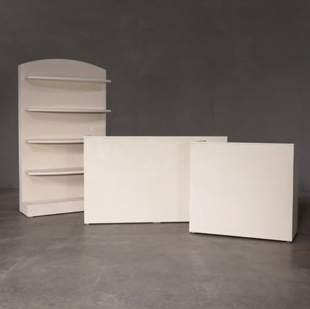 Travertine Back Bar (Off-White)