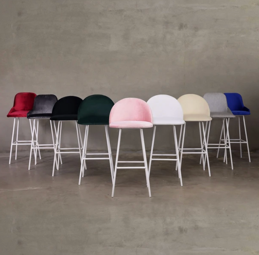 White Leg Stool (Multiple Colors Available)