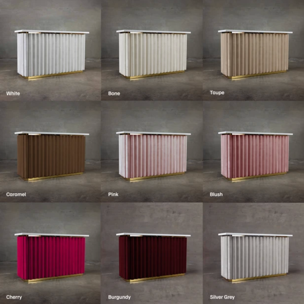 Velvet Bar (Multiple Colors & Trims Available)
