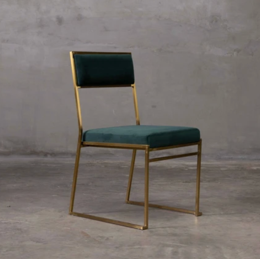 Velvet Dining Chair (Green)