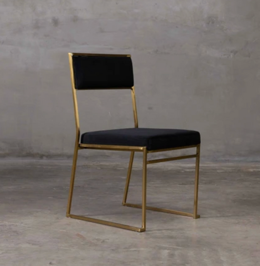 Velvet Dining Chair (Black)