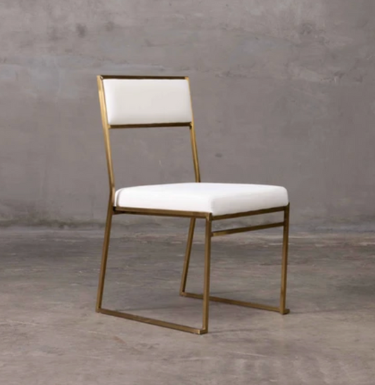 Velvet Dining Chair (White)