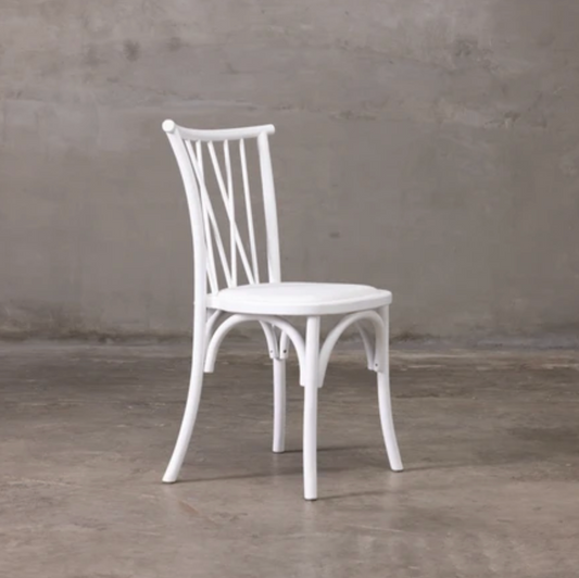 Crossed Dining Chair (White)