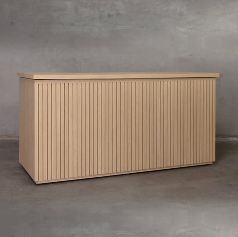 Wood Slat Food Station