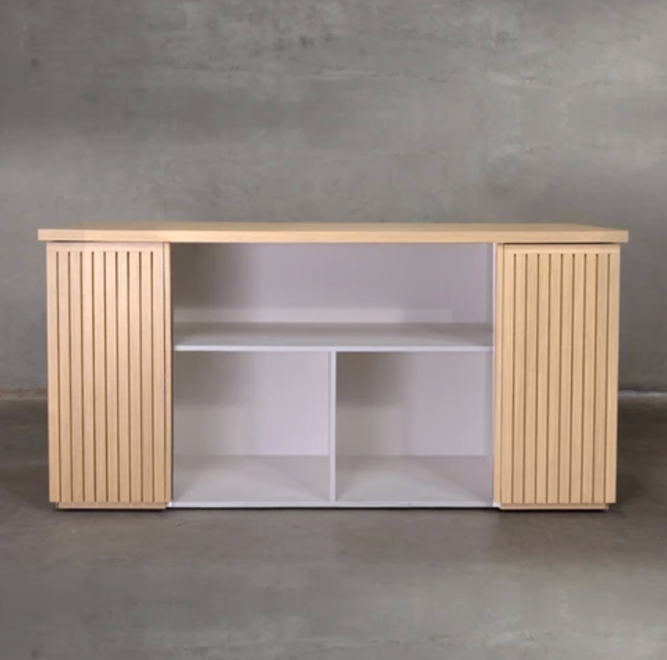 Wood Slat Food Station
