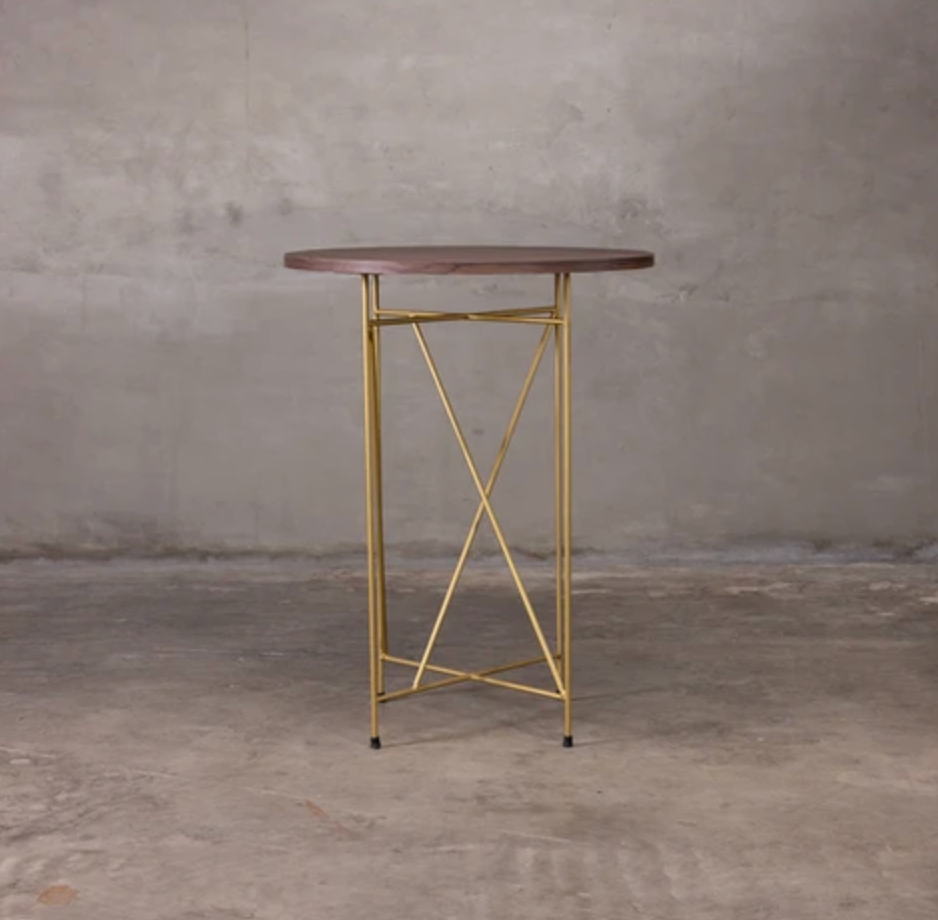 Wired Gold Pub Table (Multiple Countertop Colors)