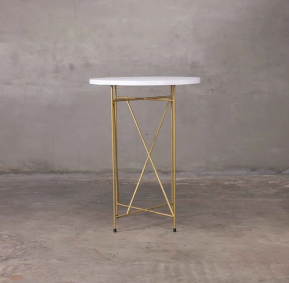 Wired Gold Pub Table (Multiple Countertop Colors)