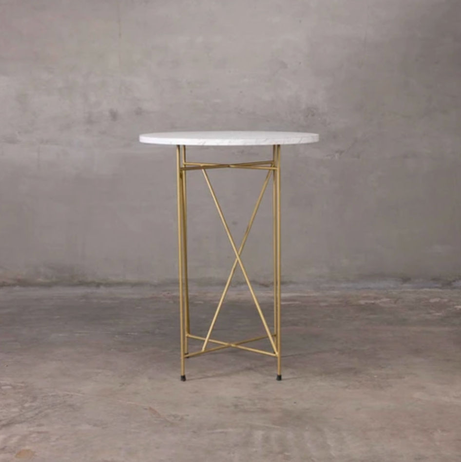 Wired Gold Pub Table (Multiple Countertop Colors)