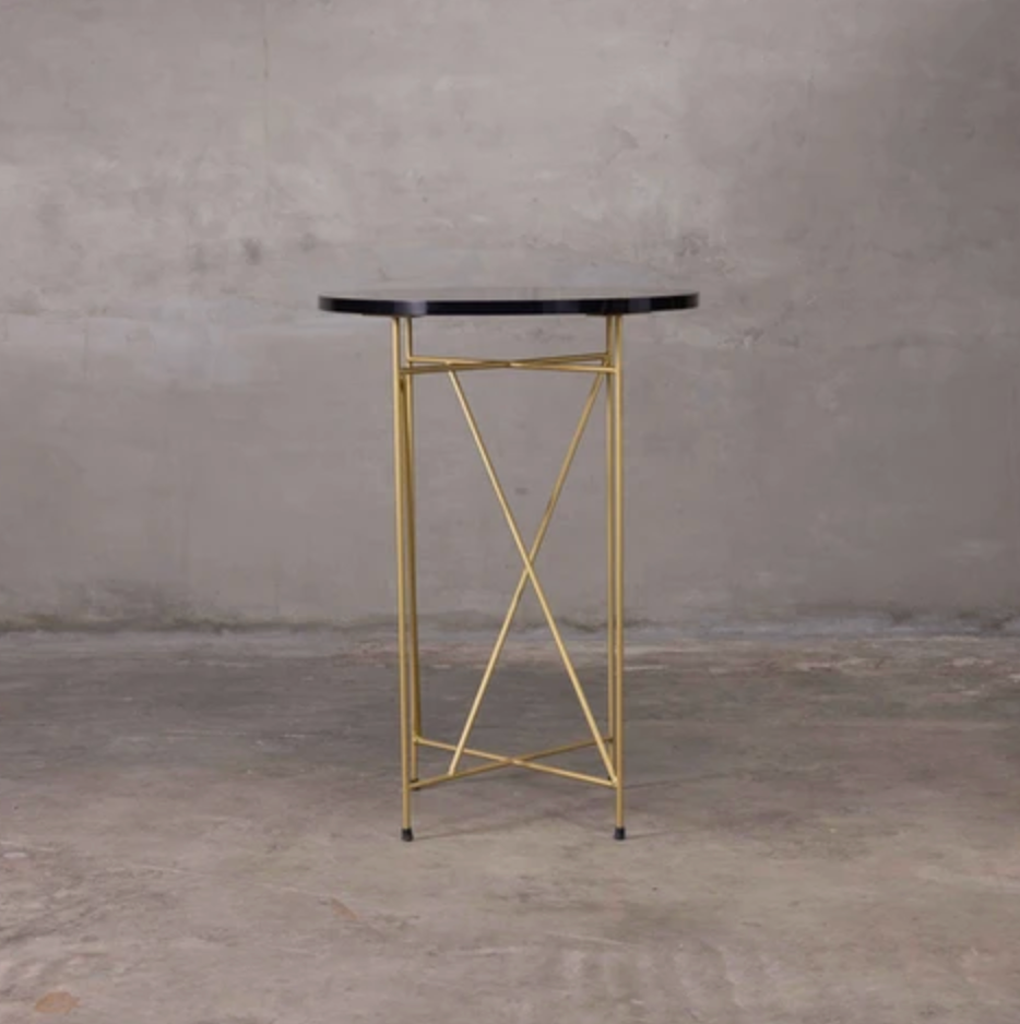 Wired Gold Pub Table (Multiple Countertop Colors)