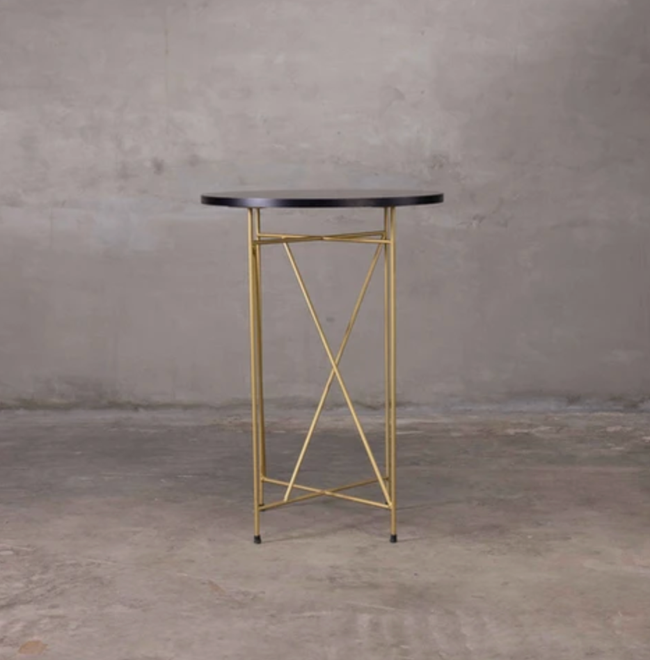 Wired Gold Pub Table (Multiple Countertop Colors)