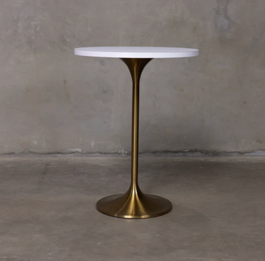 Tulip Pub Table - White