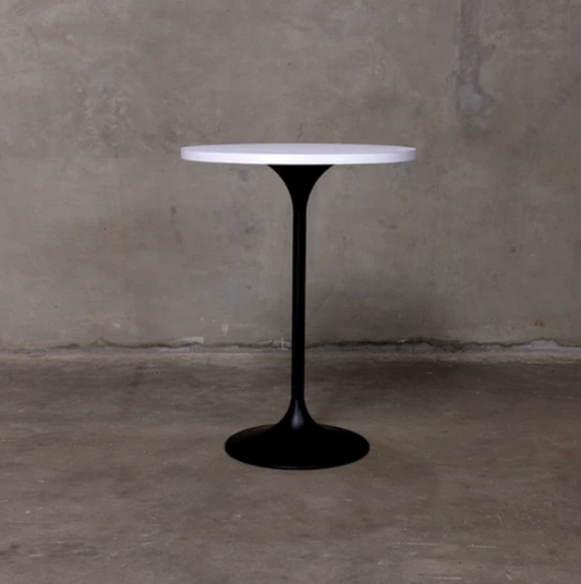 Tulip Pub Table - White & Black