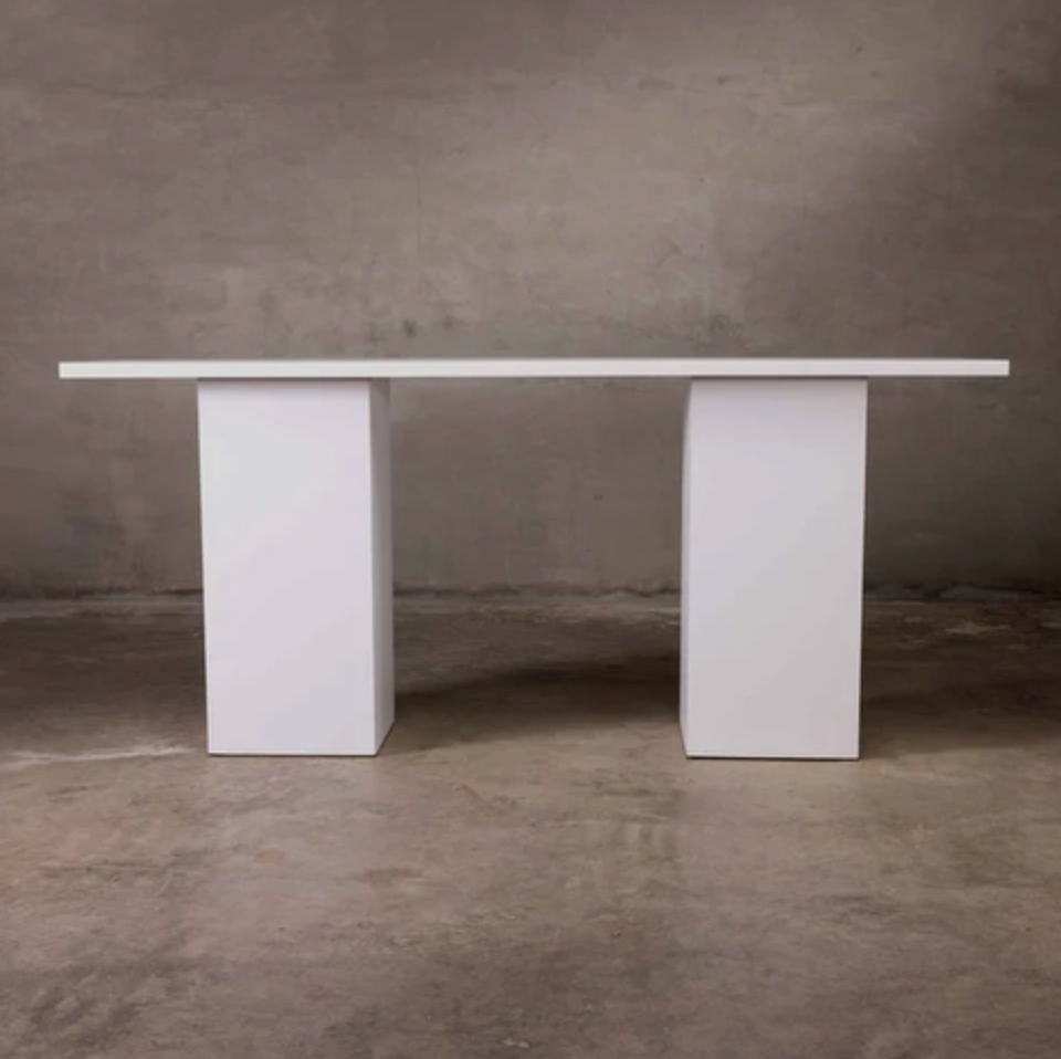 Platform Long Pub Table - White