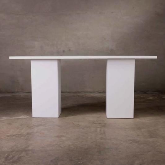 Platform Long Pub Table - White