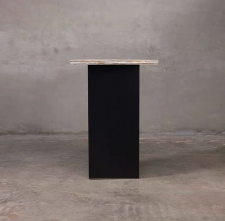 Square Pub Table Black (Multiple Countertop Colors)