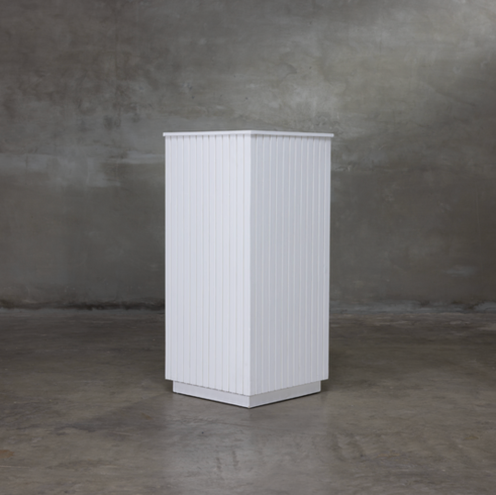 Slat Pedestal - White